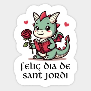 Feliz Dia De St Jordi Sticker